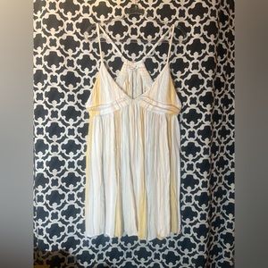 O'Neill Yellow and White Striped Dress